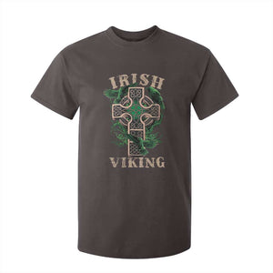 Irish Viking T Shirt For Kid Celtic Cross Odin's Raven TS09 Dark Chocolate Print Your Wear