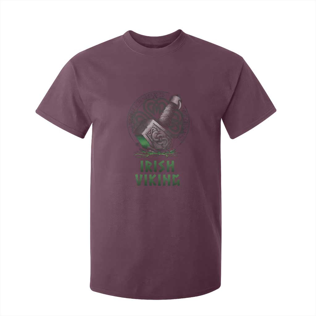 Irish Viking T Shirt For Kid Celtic Thor Mjolnir TS09 Maroon Print Your Wear