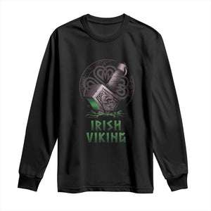 Irish Viking Long Sleeve Shirt Celtic Thor Mjolnir TS09 Black Print Your Wear