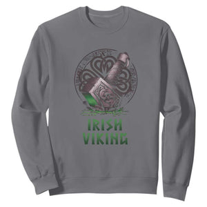 Irish Viking Sweatshirt Celtic Thor Mjolnir TS09 Charcoal Print Your Wear