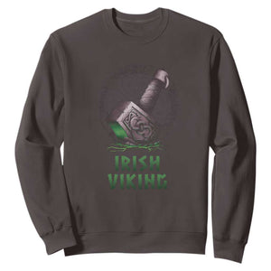 Irish Viking Sweatshirt Celtic Thor Mjolnir TS09 Dark Chocolate Print Your Wear