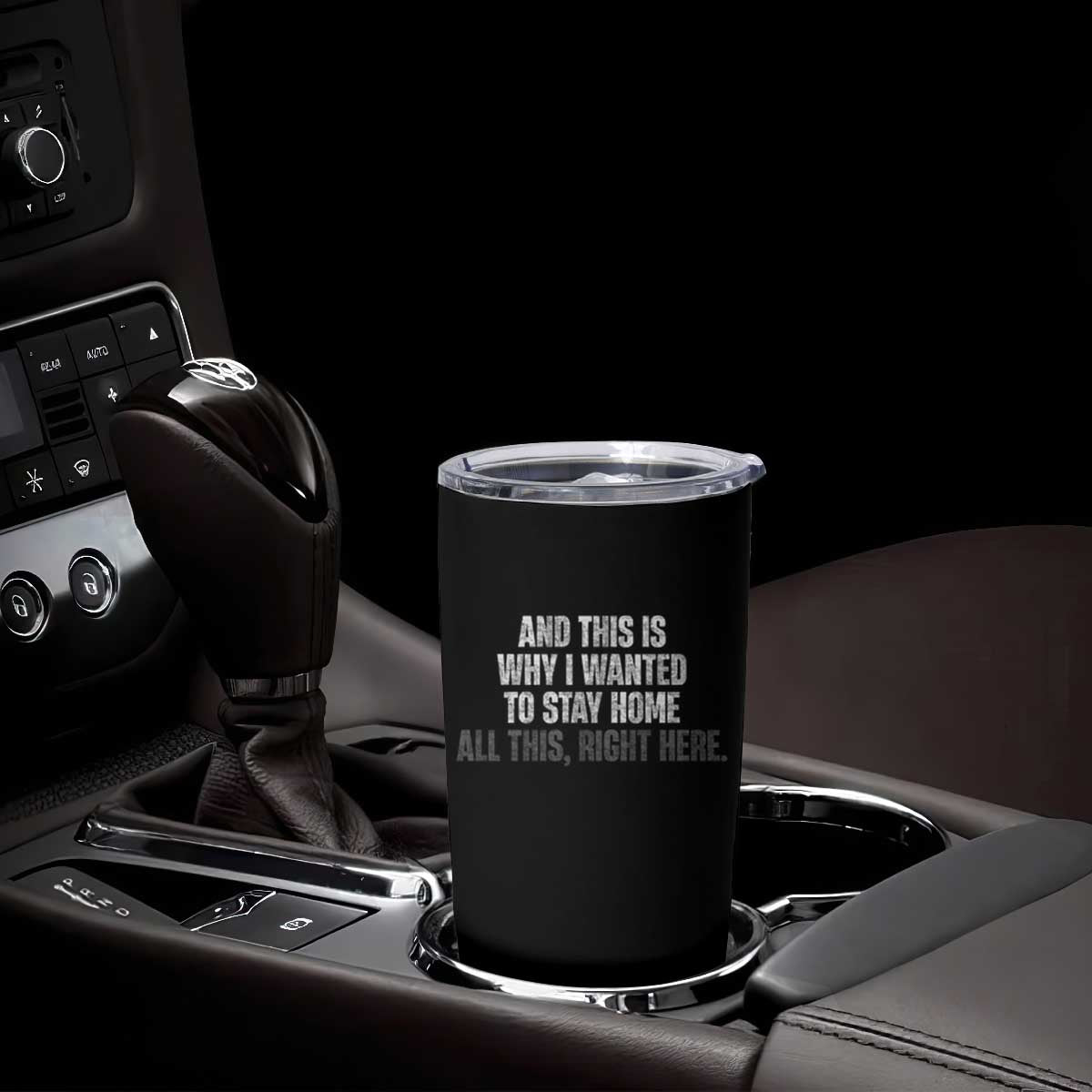 Funny And This Is Why I Wanted To Stay Home Tumbler Cup All This Right Here TS09 Print Your Wear