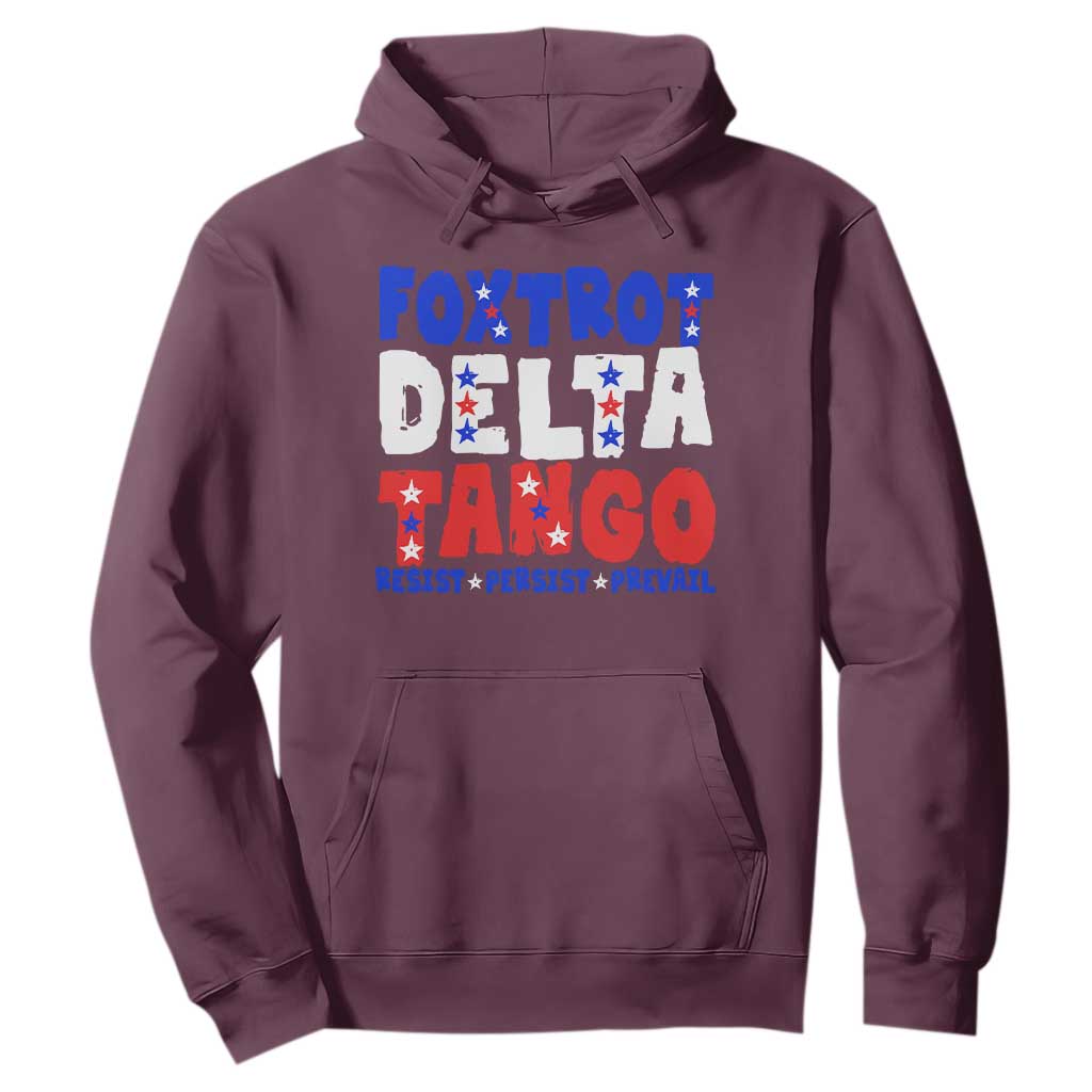 FDT Foxtrot Delta Tango Hoodie TS09 Maroon Print Your Wear