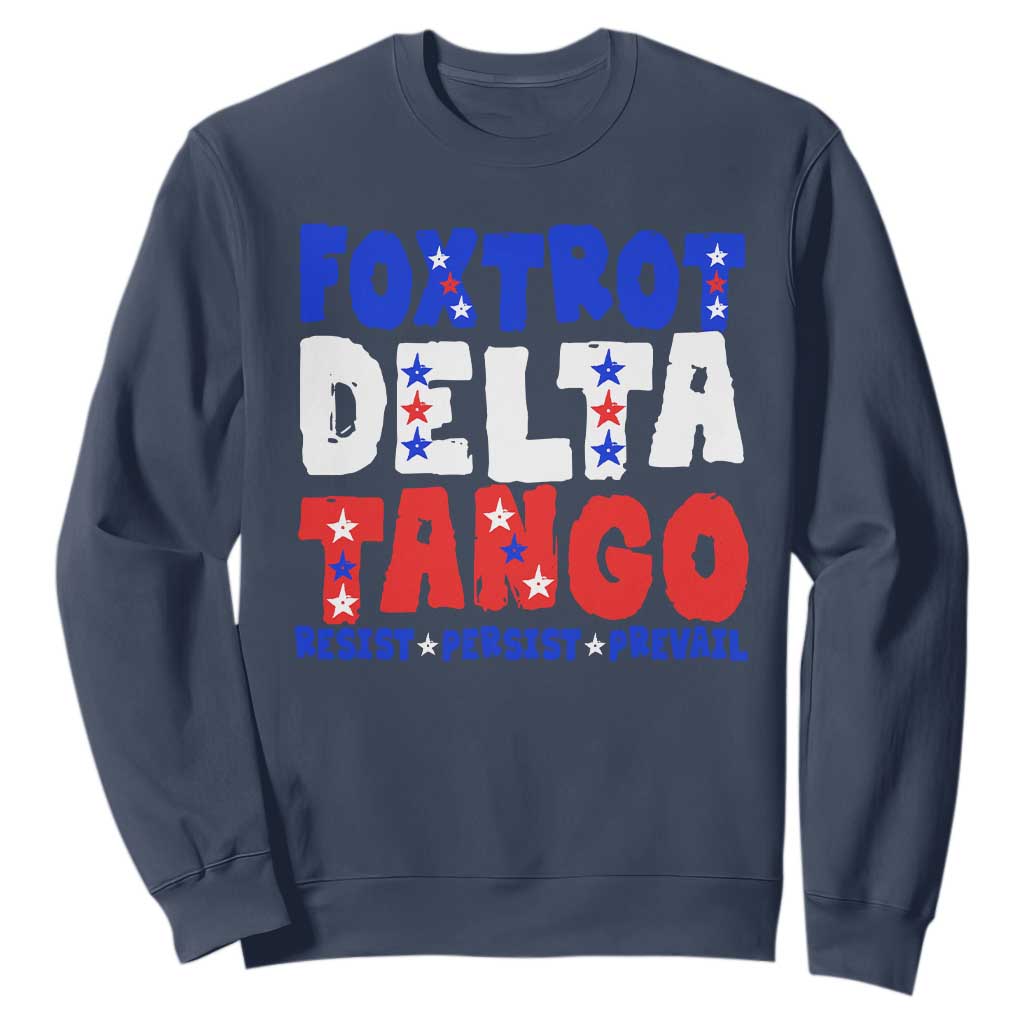 FDT Foxtrot Delta Tango Sweatshirt TS09 Navy Print Your Wear
