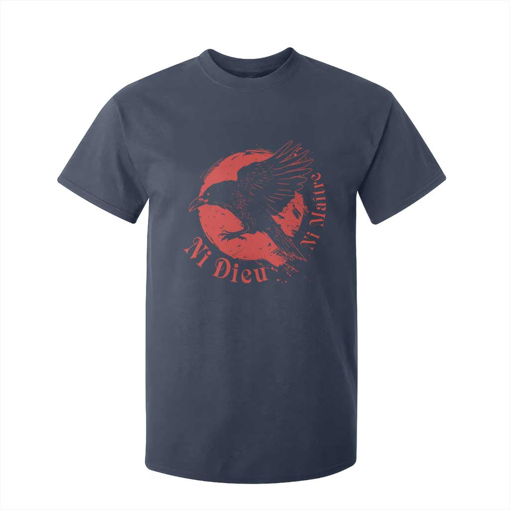 Anarchism T Shirt For Kid Ni Dieu Ni Maitre Neither God Nor Master TS09 Navy Print Your Wear