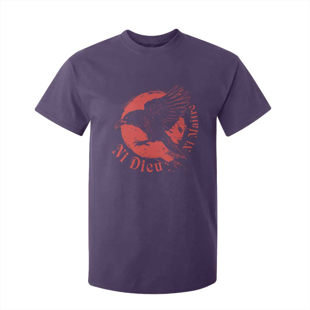 Anarchism T Shirt For Kid Ni Dieu Ni Maitre Neither God Nor Master TS09 Purple Print Your Wear