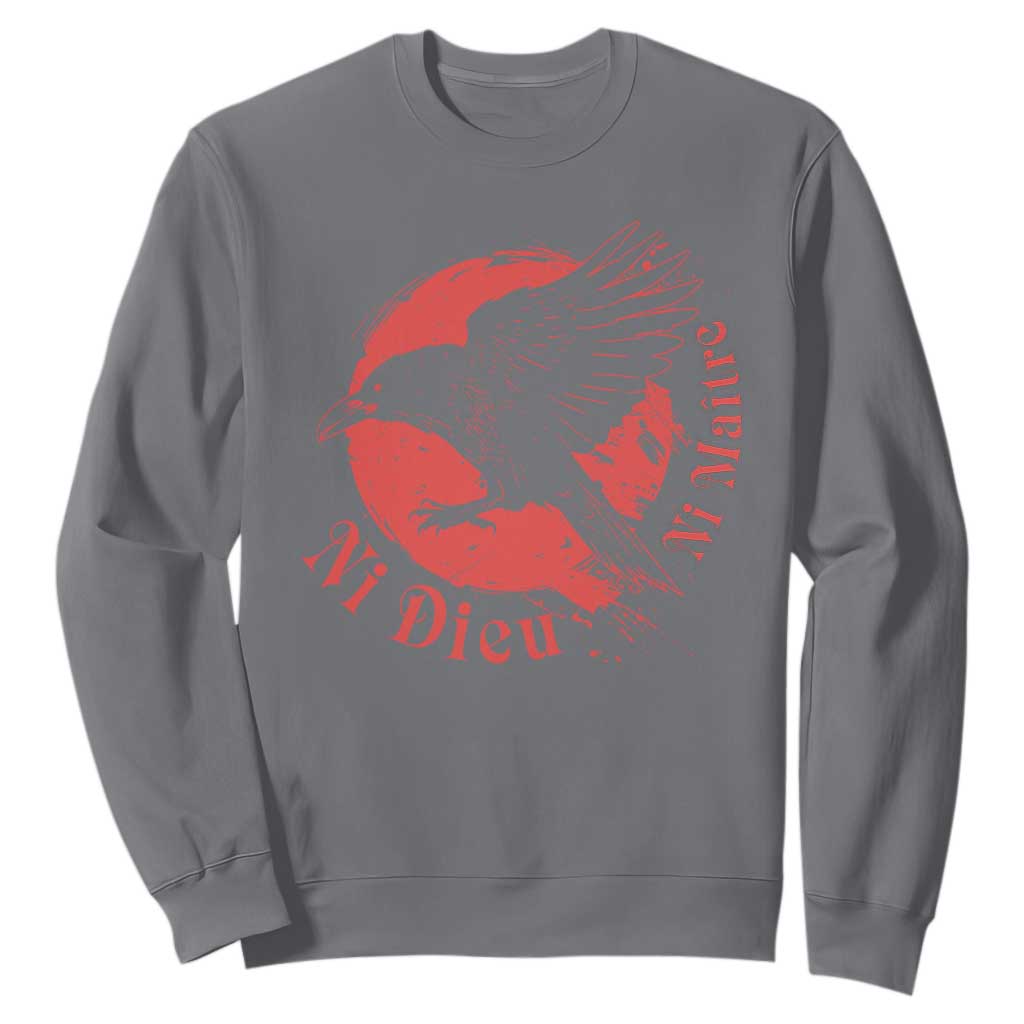 Anarchism Sweatshirt Ni Dieu Ni Maitre Neither God Nor Master TS09 Charcoal Print Your Wear