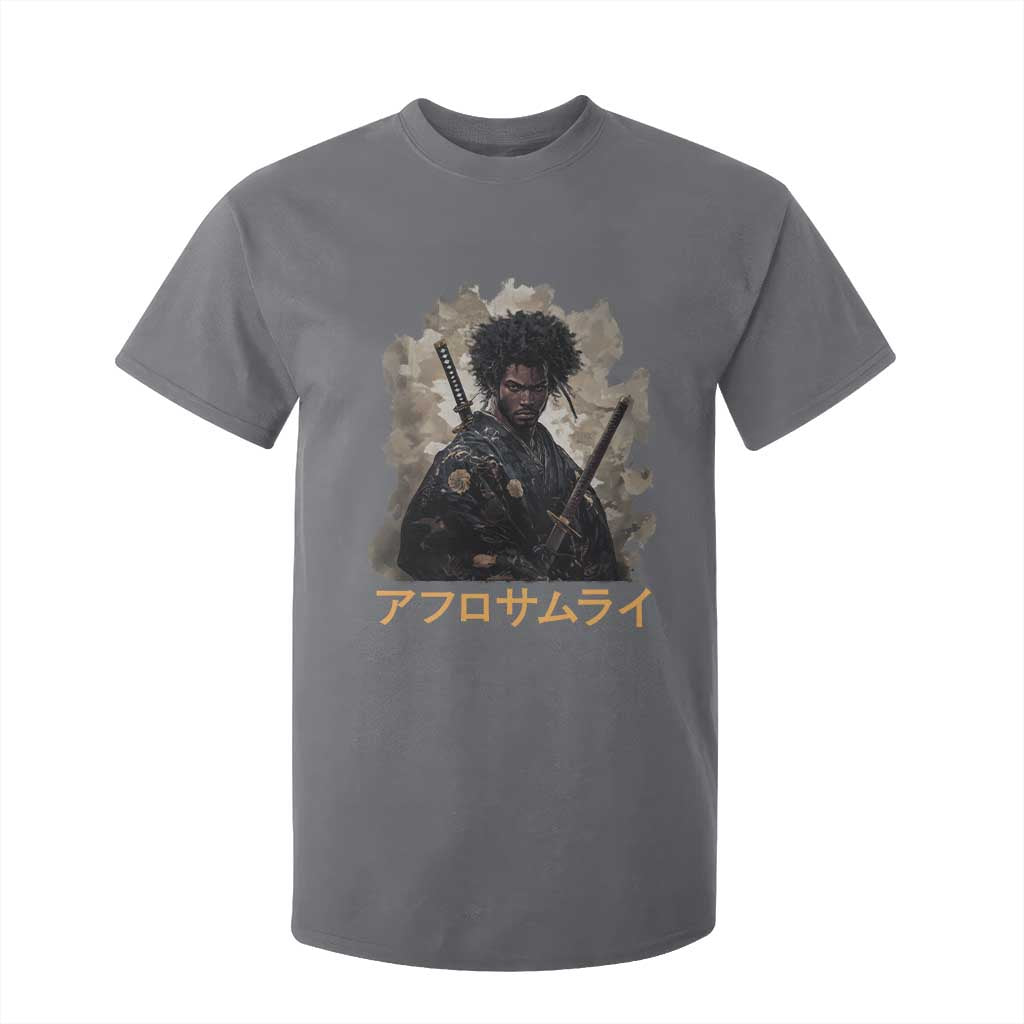 Afro Samurai T Shirt For Kid Black Pride Japanese Arts TS09 Charcoal Print Your Wear