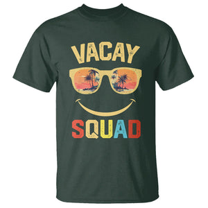 Summer Vacation T Shirt Vacay Squad Funny Beach TS09 Dark Forest Green Print Your Wear