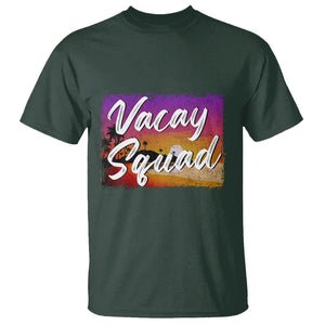 Summer Vacation T Shirt Vacay Squad Funny Beach TS09 Dark Forest Green Print Your Wear