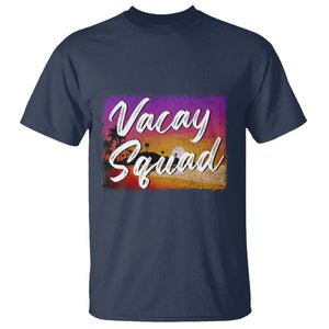 Summer Vacation T Shirt Vacay Squad Funny Beach TS09 Navy Print Your Wear