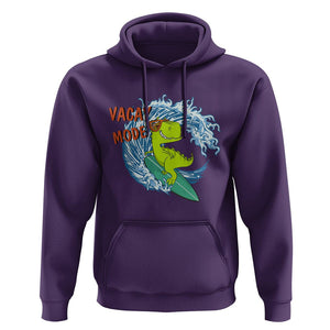 Summer Vacation Hoodie Vacay Mode Cute Dinosaur Surfing TS09 Purple Print Your Wear