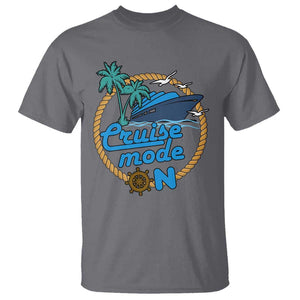 Cruise Mode On Cruising Summer Vacation T Shirt TS09 Charcoal Print Your Wear