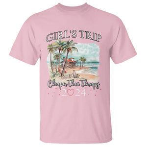 Summer Vacation T Shirt Girl's Trip Cheaper Than Therapy TS09 Light Pink Print Your Wear