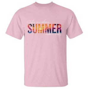 Take Me Where Summer Never Ends T Shirt TS09 Light Pink Print Your Wear