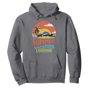 Summer Vacation Loading Retro Beach Sunset Hoodie TS09 Charcoal Print Your Wear