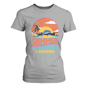 Summer Vacation Loading Retro Beach Sunset T Shirt For Women TS09 Sport Gray Print Your Wear