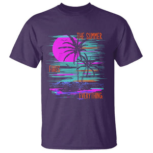 The Summer Fixes Everything Relaxing Holidays T Shirt TS09 Purple Print Your Wear