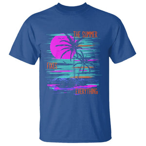 The Summer Fixes Everything Relaxing Holidays T Shirt TS09 Royal Blue Print Your Wear