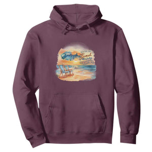 Vacation Time Beach Holliday Fun In The Sun Hoodie TS09 Maroon Print Your Wear