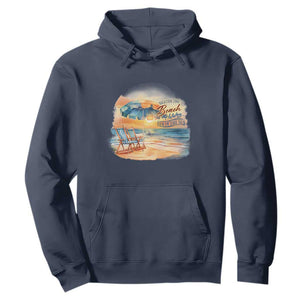 Vacation Time Beach Holliday Fun In The Sun Hoodie TS09 Navy Print Your Wear