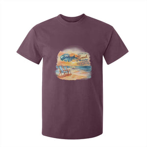 Vacation Time Beach Holliday Fun In The Sun T Shirt For Kid TS09 Maroon Print Your Wear