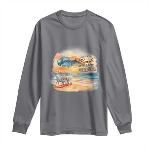 Vacation Time Beach Holliday Fun In The Sun Long Sleeve Shirt TS09 Charcoal Print Your Wear