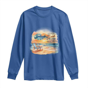 Vacation Time Beach Holliday Fun In The Sun Long Sleeve Shirt TS09 Royal Blue Print Your Wear