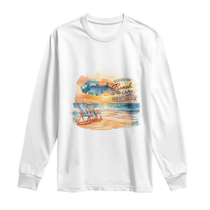 Vacation Time Beach Holliday Fun In The Sun Long Sleeve Shirt TS09 White Print Your Wear