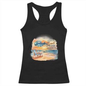 Vacation Time Beach Holliday Fun In The Sun Racerback Tank Top TS09 Black Print Your Wear