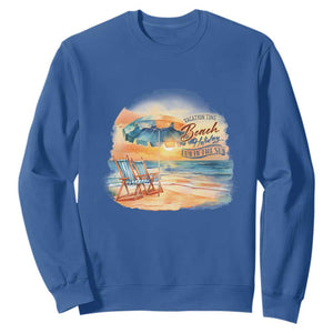 Vacation Time Beach Holliday Fun In The Sun Sweatshirt TS09 Royal Blue Print Your Wear