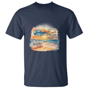 Vacation Time Beach Holliday Fun In The Sun T Shirt TS09 Navy Print Your Wear