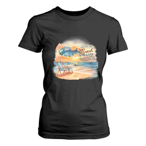 Vacation Time Beach Holliday Fun In The Sun T Shirt For Women TS09 Black Print Your Wear