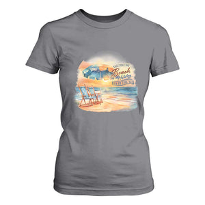 Vacation Time Beach Holliday Fun In The Sun T Shirt For Women TS09 Charcoal Print Your Wear