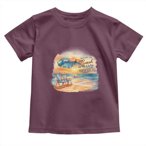 Vacation Time Beach Holliday Fun In The Sun Toddler T Shirt TS09 Maroon Print Your Wear