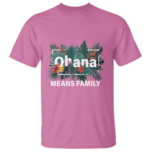 Hawaiian T Shirt Ohana Means Family Hawaii Summer Vacation TS09 Azalea Print Your Wear