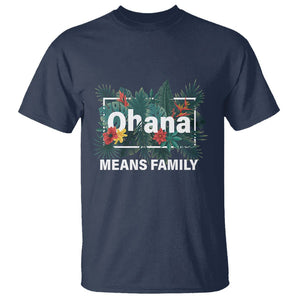 Hawaiian T Shirt Ohana Means Family Hawaii Summer Vacation TS09 Navy Print Your Wear