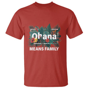 Hawaiian T Shirt Ohana Means Family Hawaii Summer Vacation TS09 Red Print Your Wear