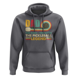 Pickleball Dad Hoodie The Man The Myth The Legend Retro TS09 Charcoal Print Your Wear