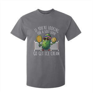 Funny Pickleball T Shirt For Kid If You Wanted A Soft Serve Go Get Ice Cream TS09 Charcoal Print Your Wear