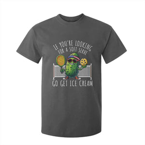 Funny Pickleball T Shirt For Kid If You Wanted A Soft Serve Go Get Ice Cream TS09 Dark Heather Print Your Wear