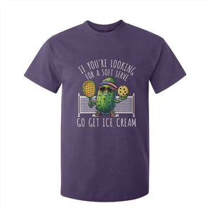 Funny Pickleball T Shirt For Kid If You Wanted A Soft Serve Go Get Ice Cream TS09 Purple Print Your Wear