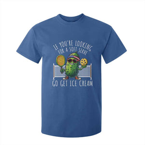 Funny Pickleball T Shirt For Kid If You Wanted A Soft Serve Go Get Ice Cream TS09 Royal Blue Print Your Wear