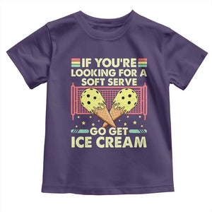 Pickleball Toddler T Shirt If You Wanted A Soft Serve Go Get Ice Cream TS09 Purple Print Your Wear