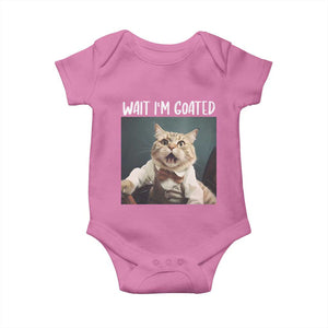 Funny Meme Cat Baby Onesie Wait I'm Goat TS09 Azalea Print Your Wear