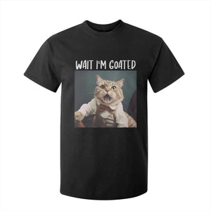 Funny Meme Cat T Shirt For Kid Wait I'm Goat TS09 Black Print Your Wear