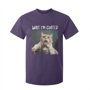 Funny Meme Cat T Shirt For Kid Wait I'm Goat TS09 Purple Print Your Wear