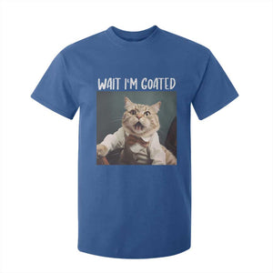 Funny Meme Cat T Shirt For Kid Wait I'm Goat TS09 Royal Blue Print Your Wear