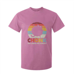 Funny Fat Cat T Shirt For Kid Chonk Oh Lawd He Comin' TS09 Azalea Print Your Wear