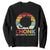 Funny Fat Cat Sweatshirt Chonk Oh Lawd He Comin' TS09 Black Print Your Wear